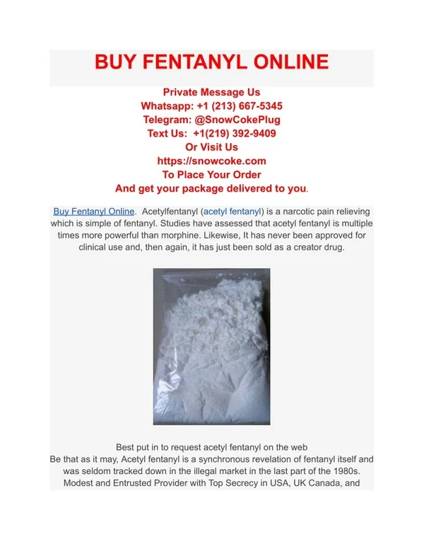 how can i buy fentanyl